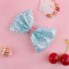 Glitter Bowknot Scallion Powder Hair Clip – Cute and Versatile Hair Accessory for Women and Children