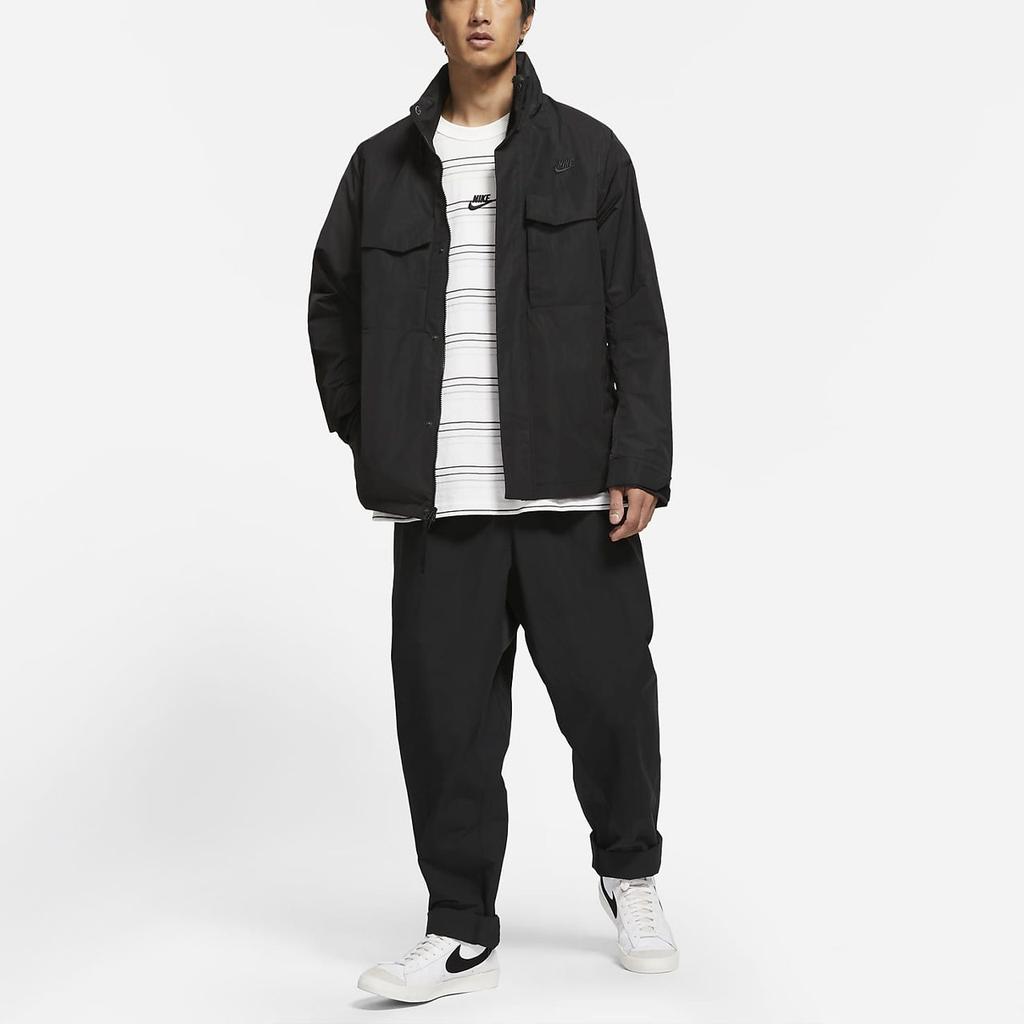 Nike Jackets Men's Black Hooded Detachable Moderate CZ9880-010