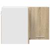 Hanging Cabinet In Sonoma Oak and White 57 X 57 X 40 Cm