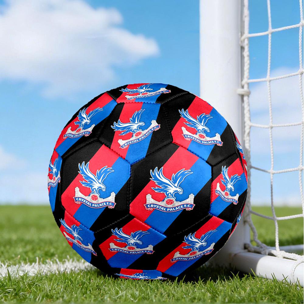 Crystal Fc Crest Printed Size 5 Soccer Balls, High-Quality, Anti-Slip, Protective Football, A Unique Gift , Birthdays, Christmas Gifts