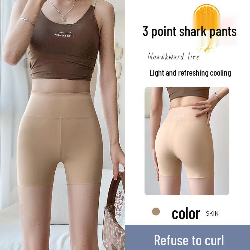 Women's High-Waist Tummy Control Shark Pants - Comfortable, Versatile, Hip-Lifting, Three-Quarter Base Layer for Summer 2026