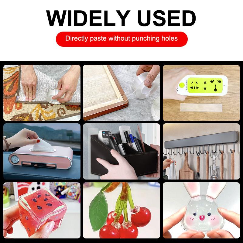 Taśma Nano Super Mocna Taśma Dwustronna Bardzo Mocny Klej Taśma Antypoślizgowa Wodoodporna Przezroczysta Taśma Do Kuchni Łazienki