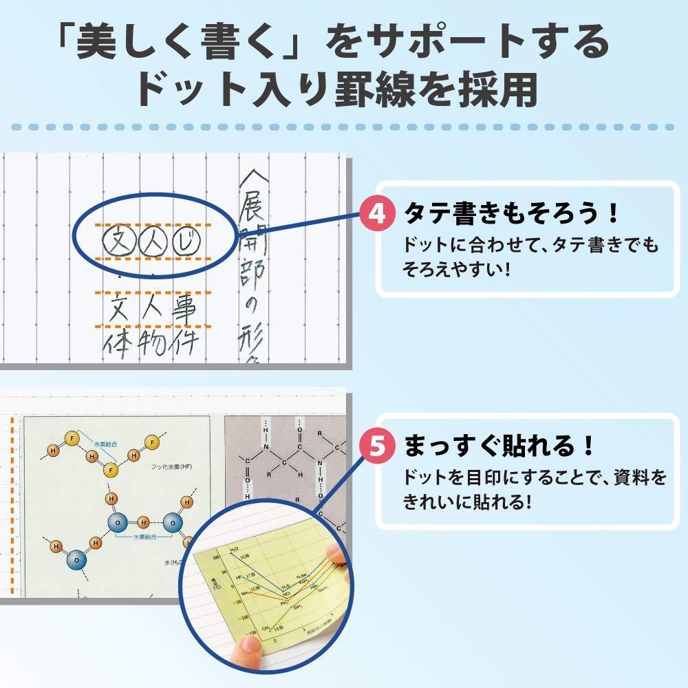 KOKUYO Note Campus Note Limited B5 5-Book Pack Dot Ruled A Ruled Daily Colors No-3CATN-L24X5