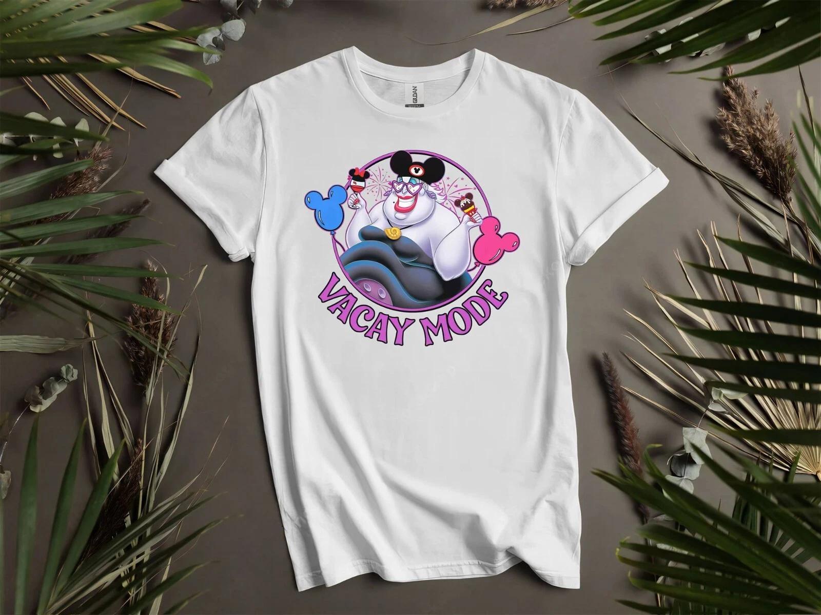 Disney Villains Ursula with Mickey T-shirt T shirt Men Women Unisex Tshirt K435 XXXL