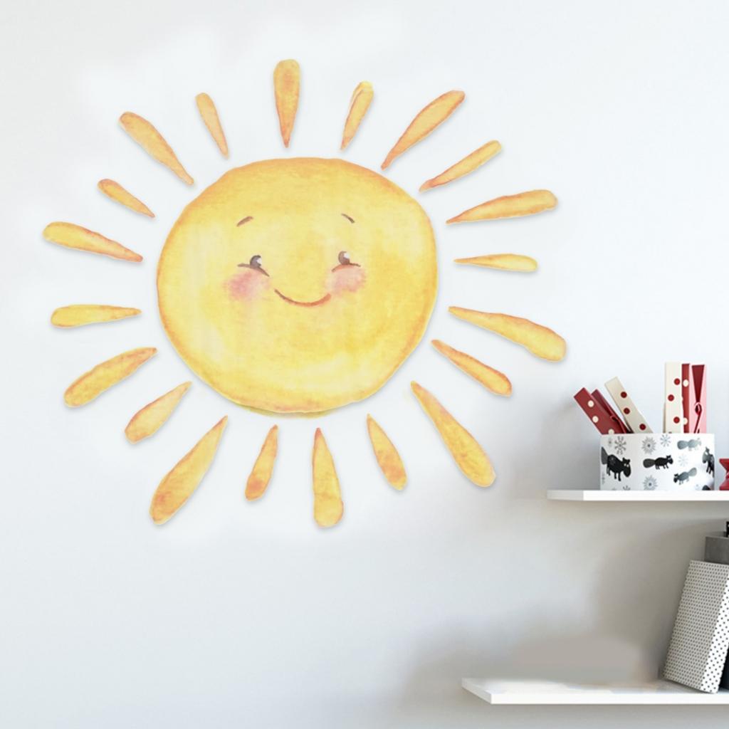 Cartoon Sun Wall Stickers Children's Bedroom Decoration