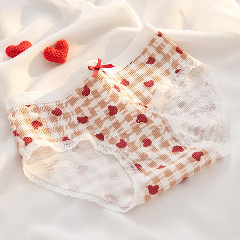 A-class Baby Cotton Underwear Female 7A Antibacterial Crotch Zodiac Year Ankora Red Girl Underwear Pure Cotton Triangle Underwear Panties
