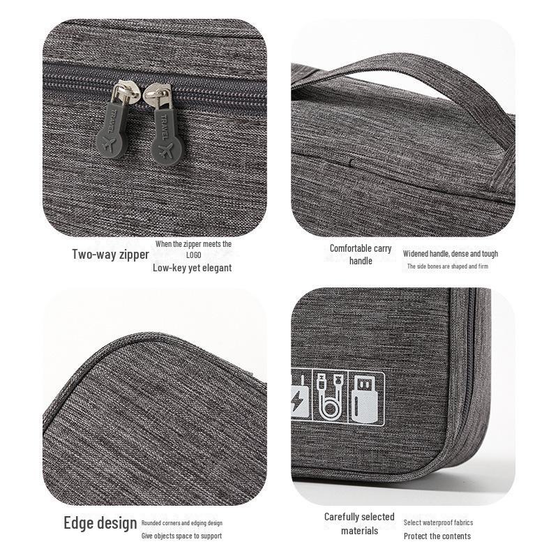 Multifunctional Large Capacity Digital Storage & Travel Bag for Data Cables
