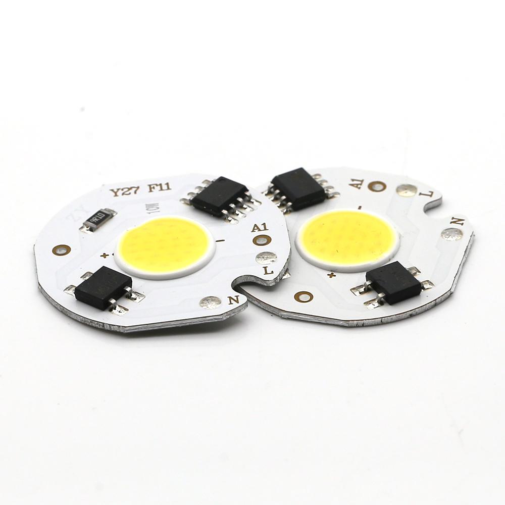 5pcs Chip COB LED Lamp Real Power 3W 5W 7W 10W 12W Y27 LED Lamp Bulb 220V IP65 Input Smart IC For DIY LED Flood Light Spotlight