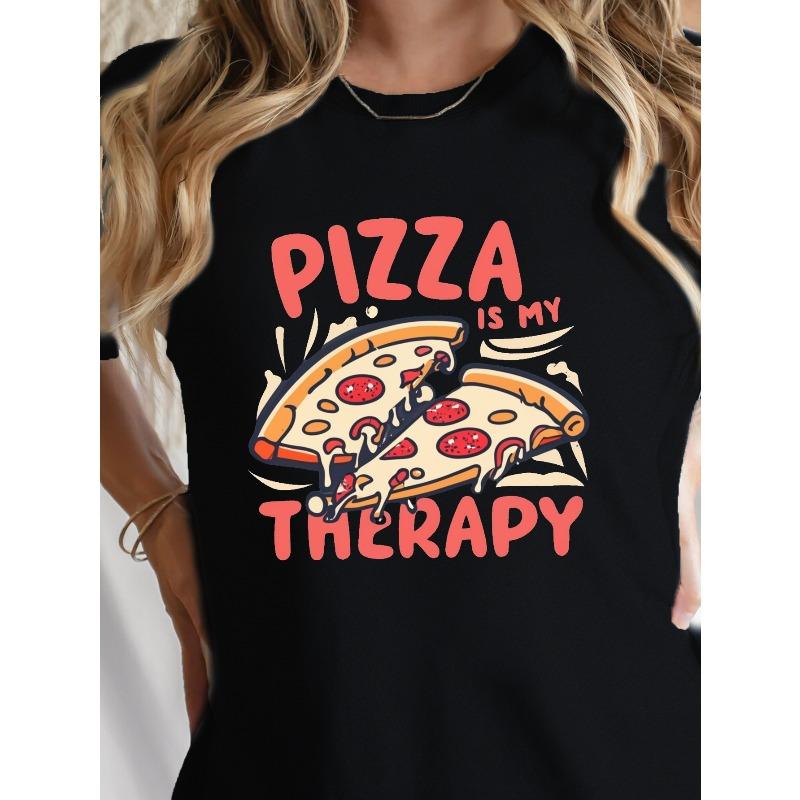 

Pizza Is My Relax G500L Pure Women T Shirt Comfort Fit 4XL чорний