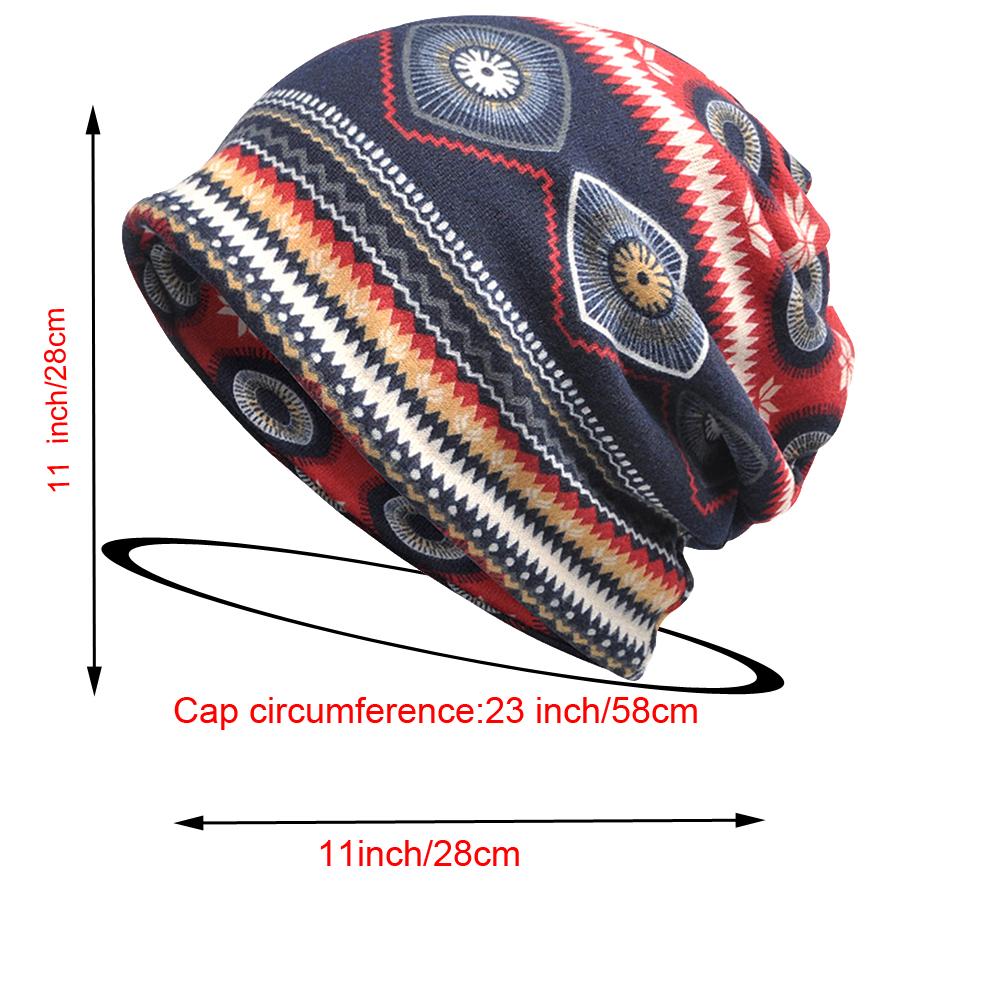 Graffiti scarf dual purpose hoodHigh quality of feUnisex and Unisexs cap Baotou Hat breathable sleeping hatStriped Bohemian hat