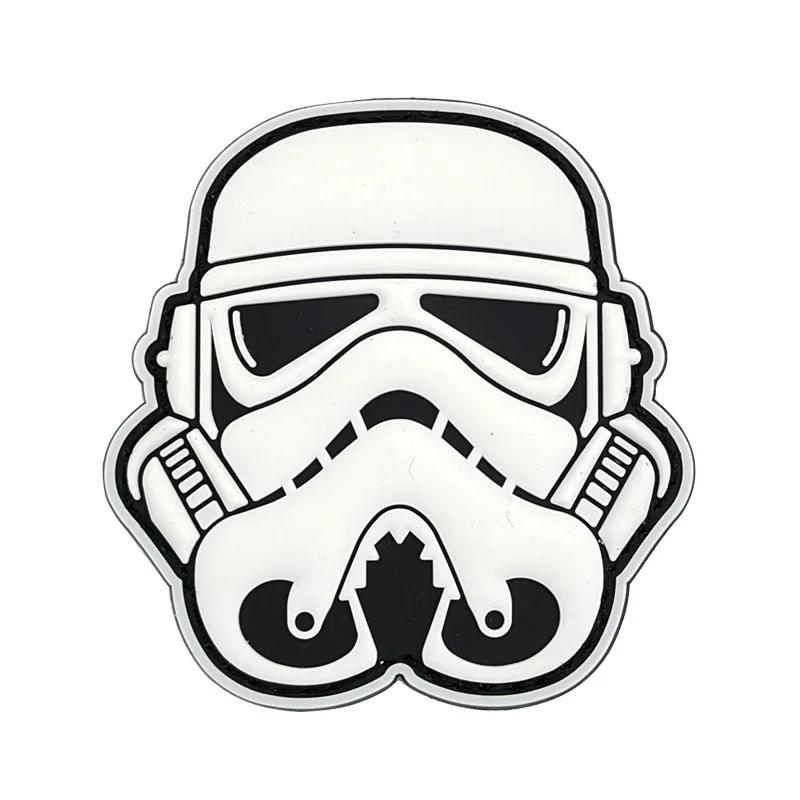 Star Wars Pvc Soft Rubber Badge, Interstellar Guard, Imperial Soldier, Adhesive Nylon Fastener Patch, Anime Decoration