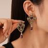 Love Flower Earrings French Palace Style High-end Elegant Earrings for Women