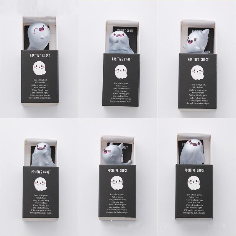 Glow In the Dark Mini Ghost Figures with Box,Nightlight Ghost Model