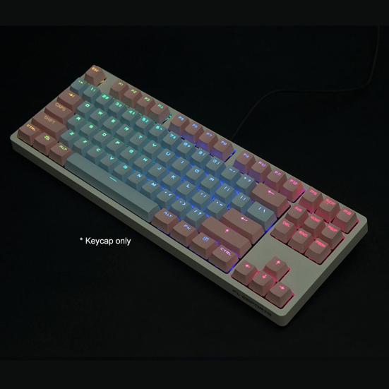 87 ks/sada Krytky kláves Barevné sladění Neprůsvitné PBT Krytky kláves pro mechanickou klávesnici pro klávesnici Cherry