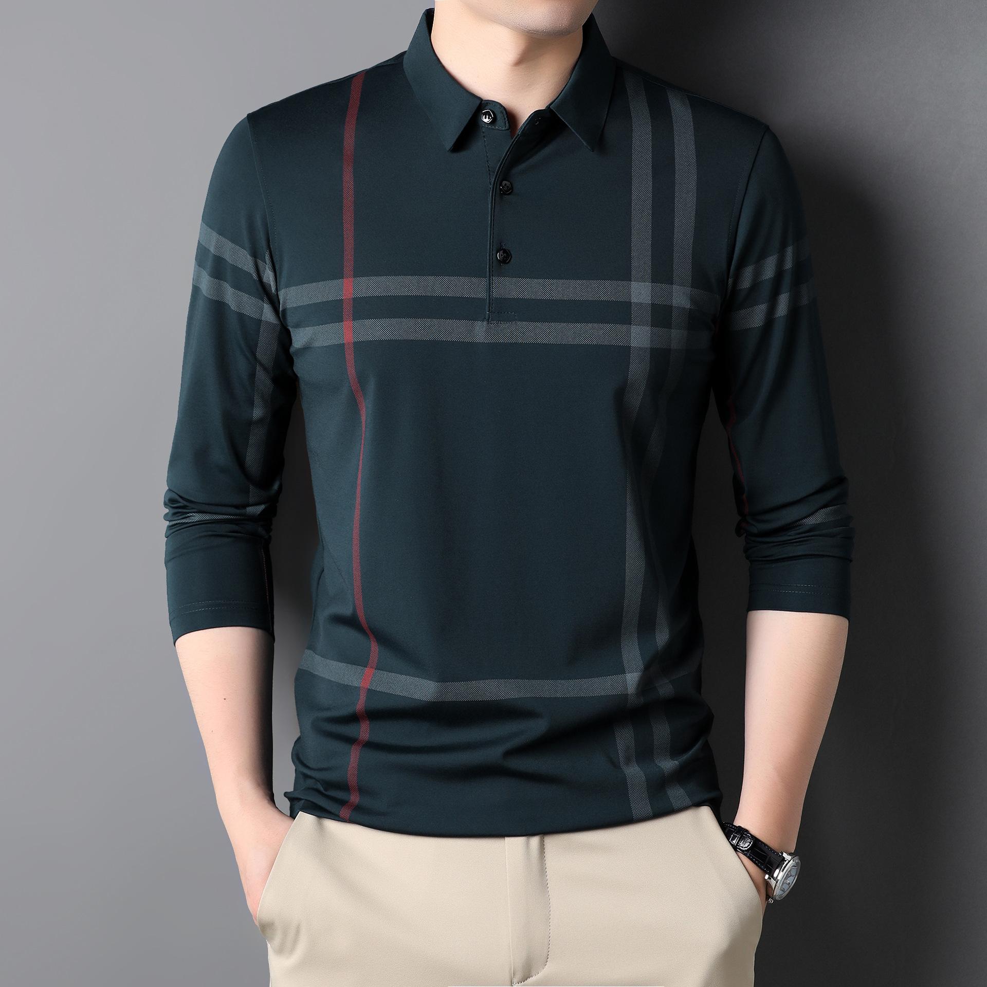 Свободная рубашка-поло для мужчин