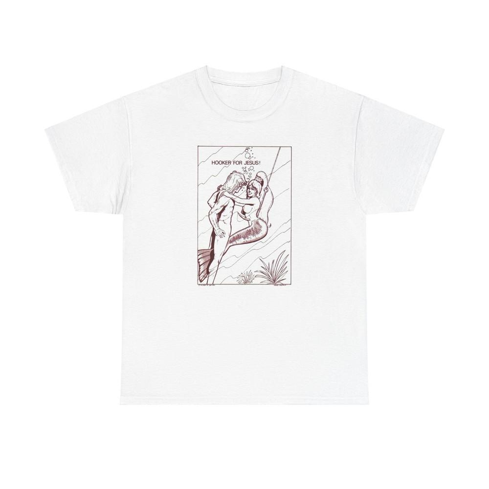 

Unisex T-shirt Tee, The Children of God, Hooker for Jesus, Flirty Fishing Shirt, M