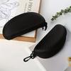 Portable EVA Glasses Protector Case - Zipper Closure with Carabiner Hook, Outdoor Torch Storage Box (Flashlight Accessories)