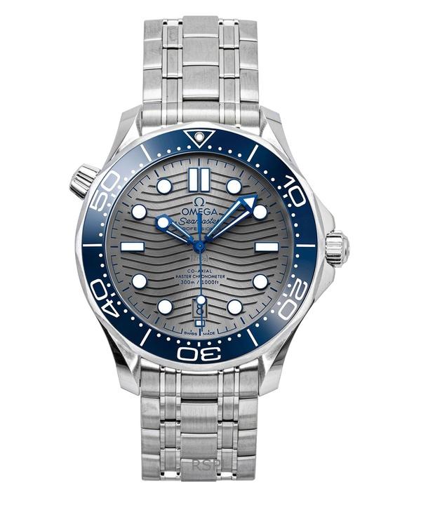 Omega Seamaster Rustfritt Stål Grå Skive Automatisk Dykkerklokke 210.30.42.20.06.001 300M Herreklokke