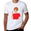 Joan Holloway Tshirt Basic Solid Color Short Sleeve Cotton Top
