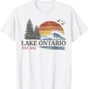 Lake Ontario Shirt EST 1656 Retro Stripe T-Shirt