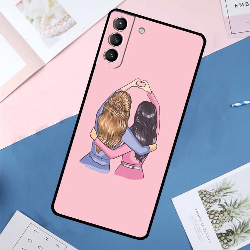 Best Friends BFF Matching Case For Samsung Galaxy S24 Ultra S20 S21 S22 S23 S25 Ultra S9 S10 Plus S25 FE Back Cover