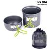 Camping Picnic Barbecue Pot With Single Picnic Portable Folding Pot Outdoor Pot Set 1-2 Person