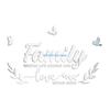 Acrylic Mirror Wall Sticker Letter Family for Butterfly Combination Self-Adhesive Decal Removable Wall Art for D57B