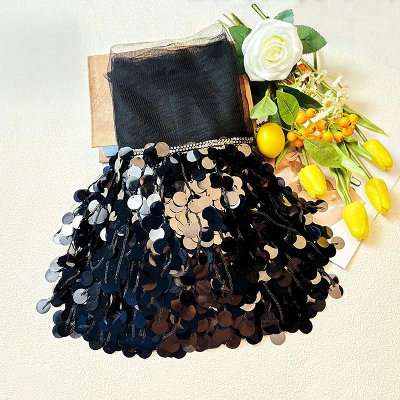 

10 Yards 17cm Sequin Tassel Fringe Lace Trims Latin Dance Dress Decor Ribbon Fabric DIY Sewing Bag Stage Clothes Accessory 10 Yards