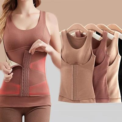 Shaping Waistband Slimming Thermal Shapewear Sleeveless Thermal Underwear  Women Underwear