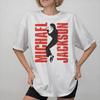 Unisex Damen King of Pop Michaeles Jacksones MJ T-Shirt 100% Baumwolle Bedruckte T-Shirts Kleidung Outfits