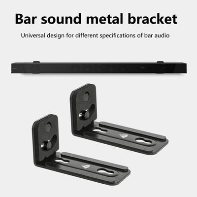 Soundbar-Halterung Universal Rutschfest Metall Soundbar Wandmontagehalter für Wohnzimmer