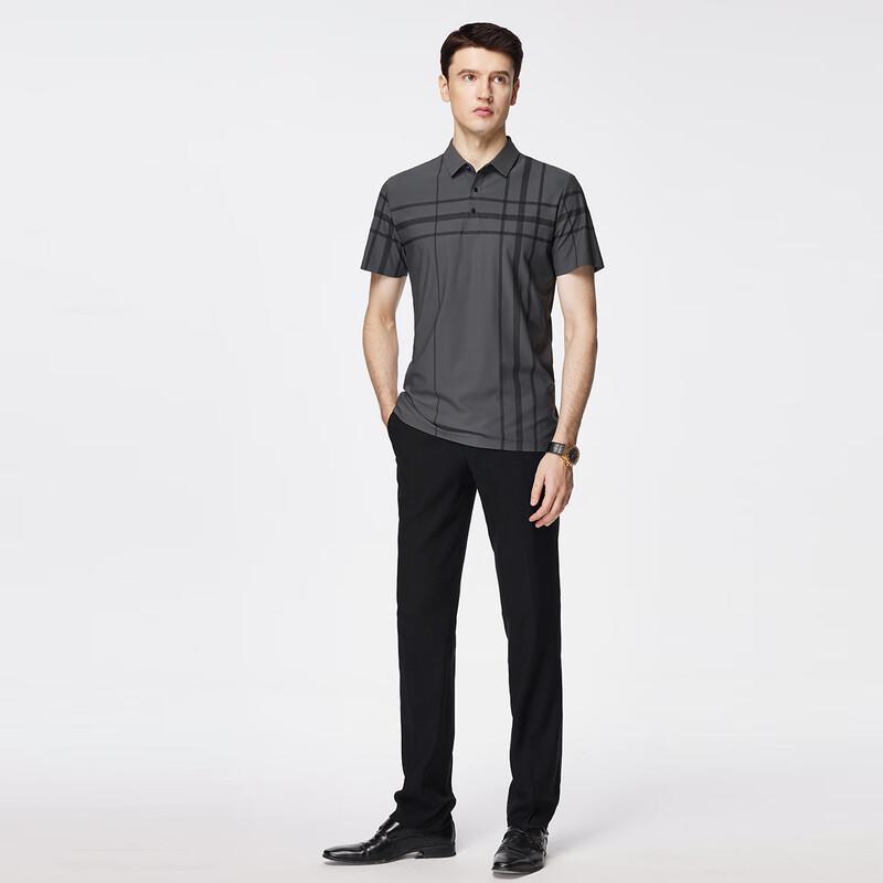 Shanshan Men's Striped Polo T-Shirt