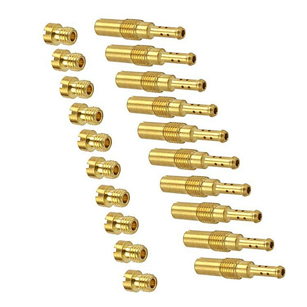 Set of 20 Main Jets and Pilot Jets for Motorcycle Carburetor Settings (#75-#98) (#32-#55)