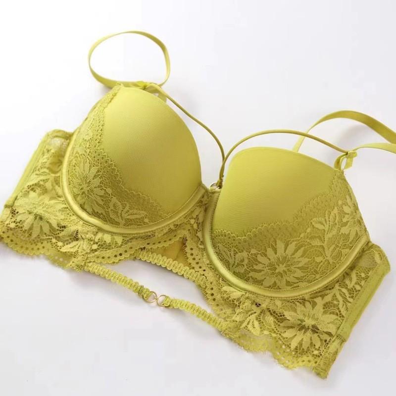 French underwear sexy small breasts show big gathering anti-sagging bra birth year red lace bra cover