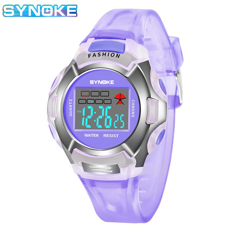 High Quality Kids Watches 3Bar Waterproof Outdoor Sport Children Watches Fashion Digital Watch Relogio Masculino SYNOKE 99329