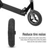 10 Inch Rubber Inflatable Electric Scooter Tire Aluminium Alloy Front Wheel Hub Symmetric Figure