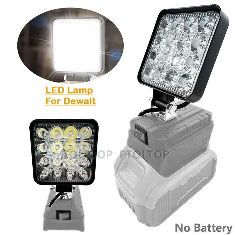 3 Inch LED Work Lights For DeWalt/Milwaukee 18V 20V Lithium Battery Floodlight Camping Lights Night Lighting Tools