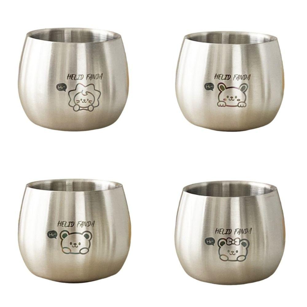 304 Stainless Steel Children Drinking Cup Thickened Kids Water Cup  Kitchen Gadgets Accessories