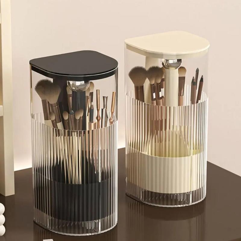 Automatische Liftende Make-up Kwastenhouder Met Stofdicht Deksel Cosmetische Opbergdoos Voor Kwasten, Lippenstiften Make-up Organizer Voor Kaptafel