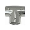 Räcksbeslag i rostfritt stål 1" (90 graders T-rör)