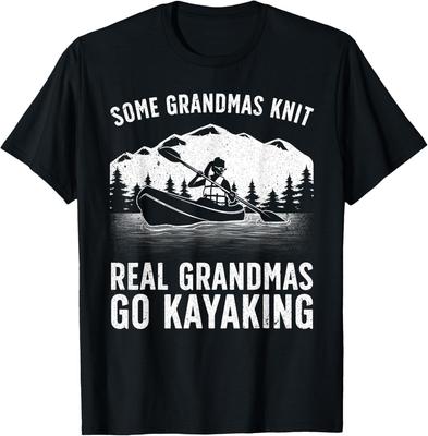 Cool Kayaking For Grandma Mom Kayaker Boating Kayak Boating Gift Unisex T-Shirt