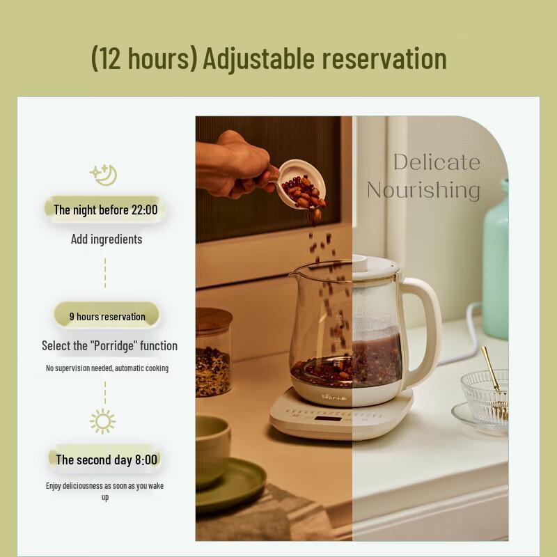 Bear Multi-function Electric Wellness Kettle CN plug (adapter included)