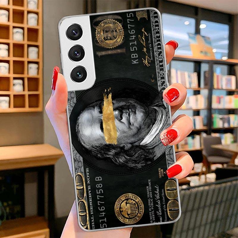 Banknote Dollar Cash Money Cover Phone Case For Samsung Galaxy S26 S25 Edge S24 Ultra S23 S22 Plus S21 S20 FE Soft Fundas Shell