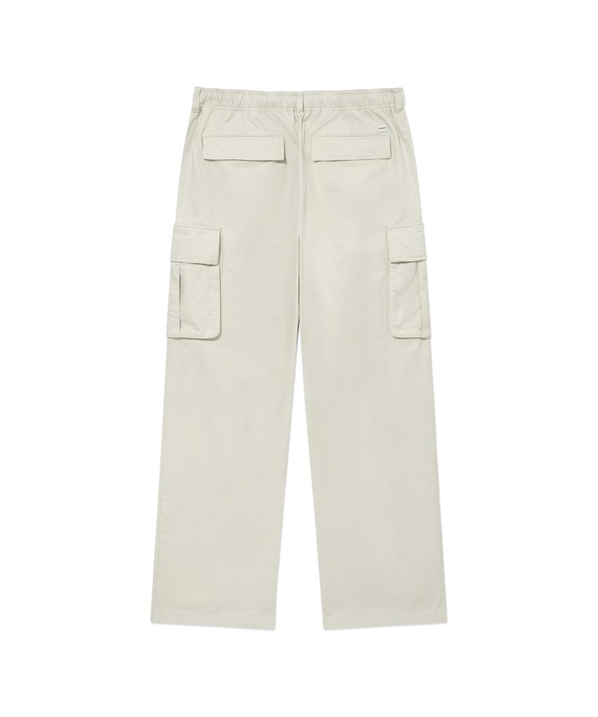 COVERNAT Cotton Cargo 1-Tuck Pants Ecru