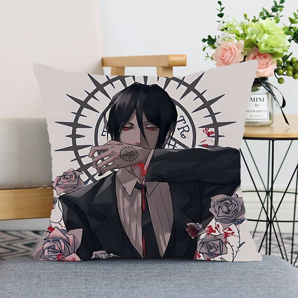 Amine BBlack Butler Throw Pillow Covers Pattern Cushion Cover Suitable For Sofa Bedroom Car Pillow Cover