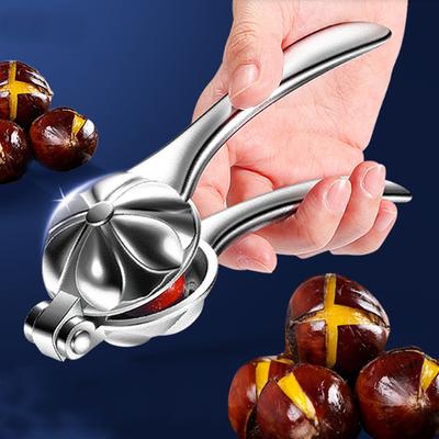 Edelstahl Kastanienöffner Cracker Walnuss Clip Kastanienschäler Schälen Walnuss Nussknacker Küche Zangen Zubehör