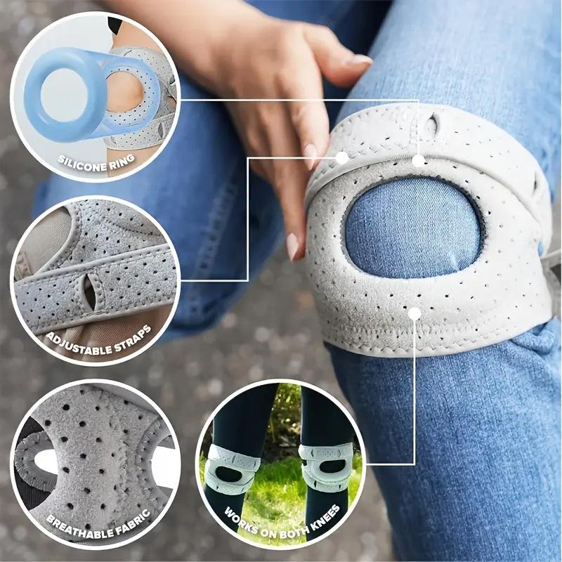 Bergsteigen Knieschoner Laufen Silikon Patellabänder Knieschoner Professionelles Springseil Wandern Unterstützung Kniebänder