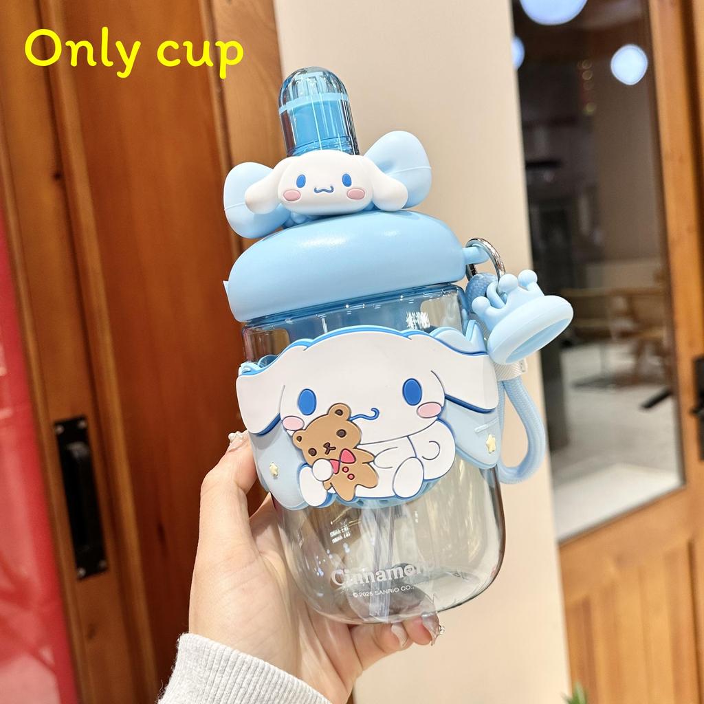 Sanrio Melody Tritan Reusable Straw Water Bottle With Leakproof Seal For Kids And Adults