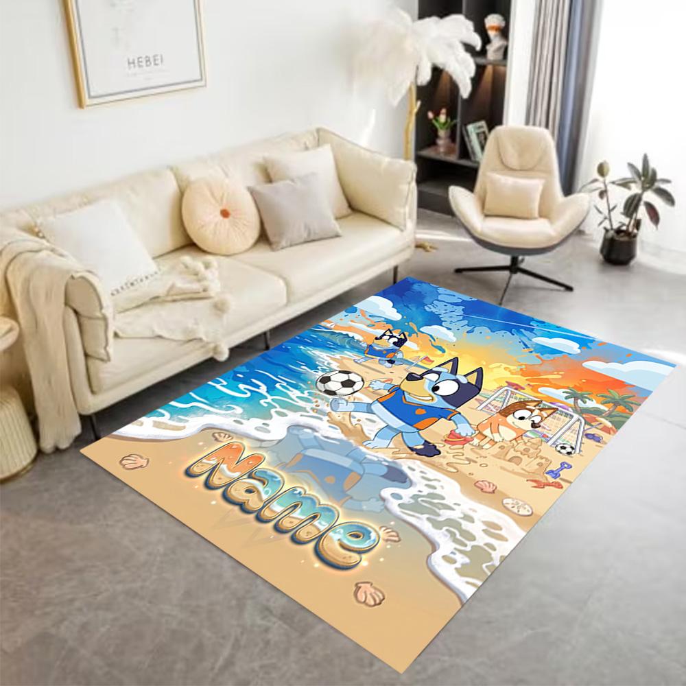 Rainbow Sports Party Personalized Name Carpet Design for Bedrooms Decorate room Living Rooms Game Room Antislip Carpet Office home decor