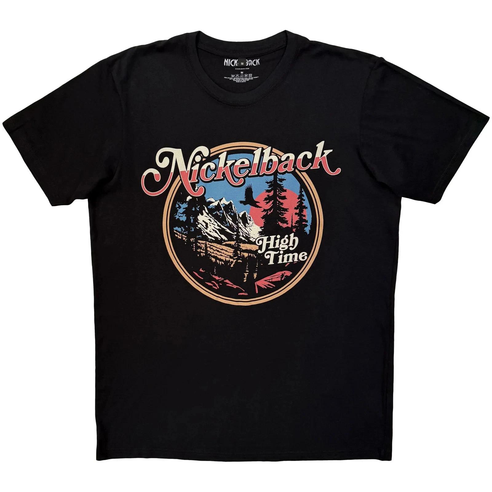 Nickelback Premium Carbon T-Shirt: High Time (Black) OFFICIAL NEW M